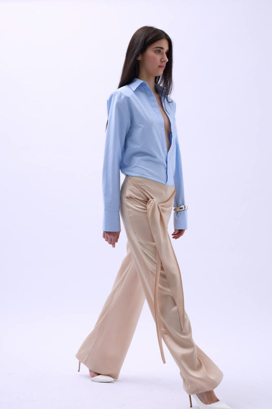 The Gilded Aura Trousers - Black, White & Beige