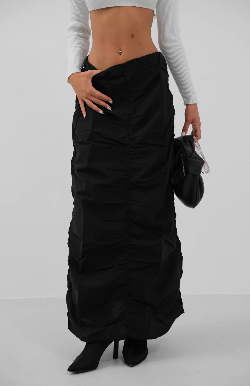 The Noir Ruckle Skirt