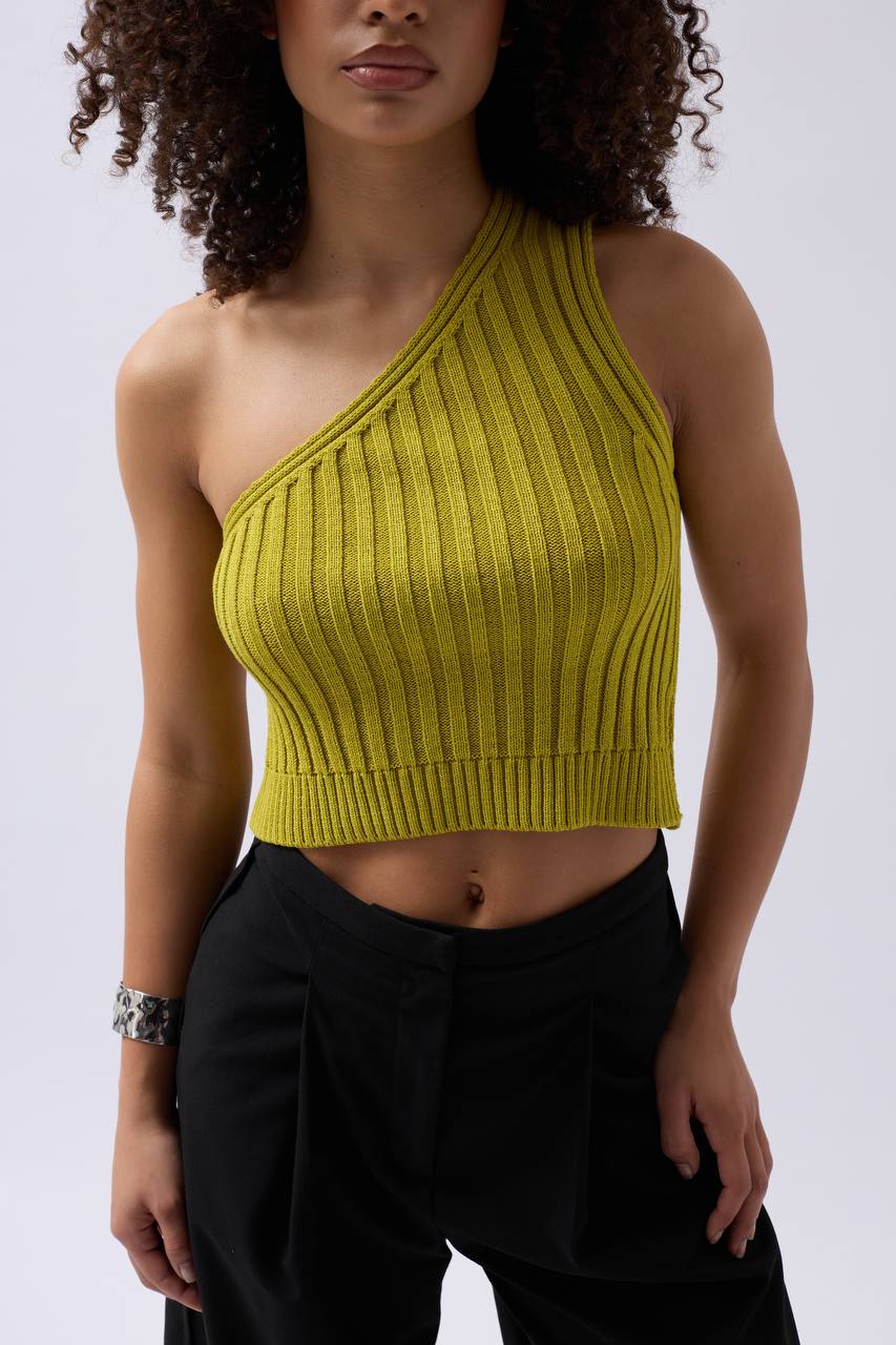The Soleil Knit Top - Lime and Pink