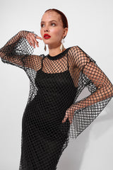 Tasi Fishnet Dress