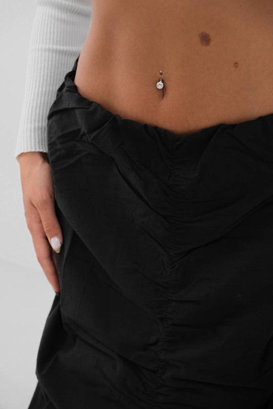 The Noir Ruckle Skirt