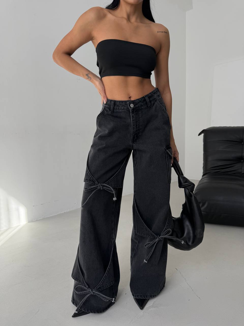 The Willow Jean – Black & Blue
