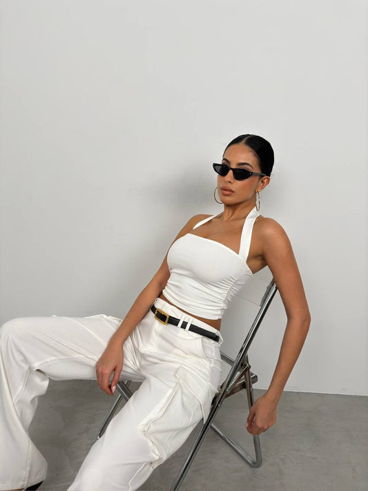 The Column Halter Top