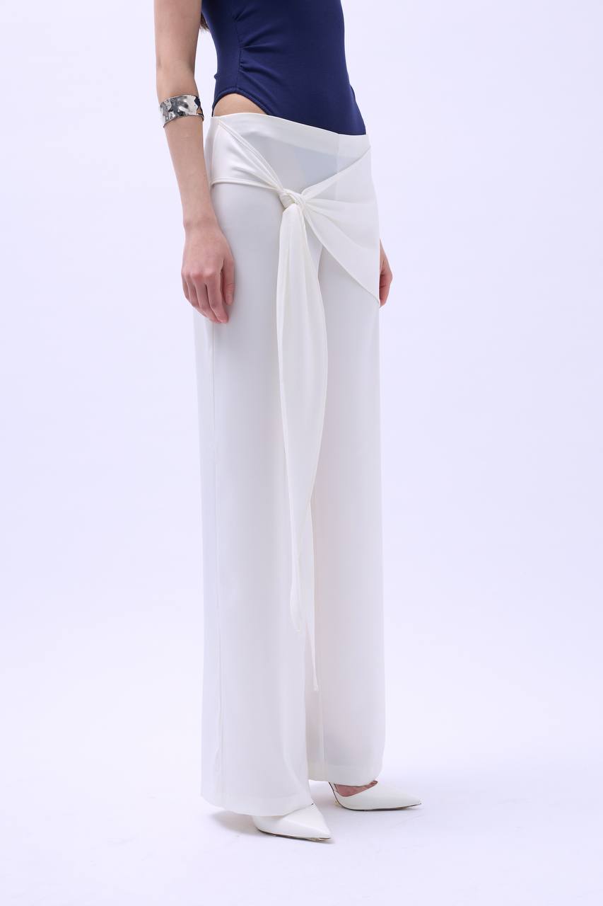 The Gilded Aura Trousers - Black, White & Beige