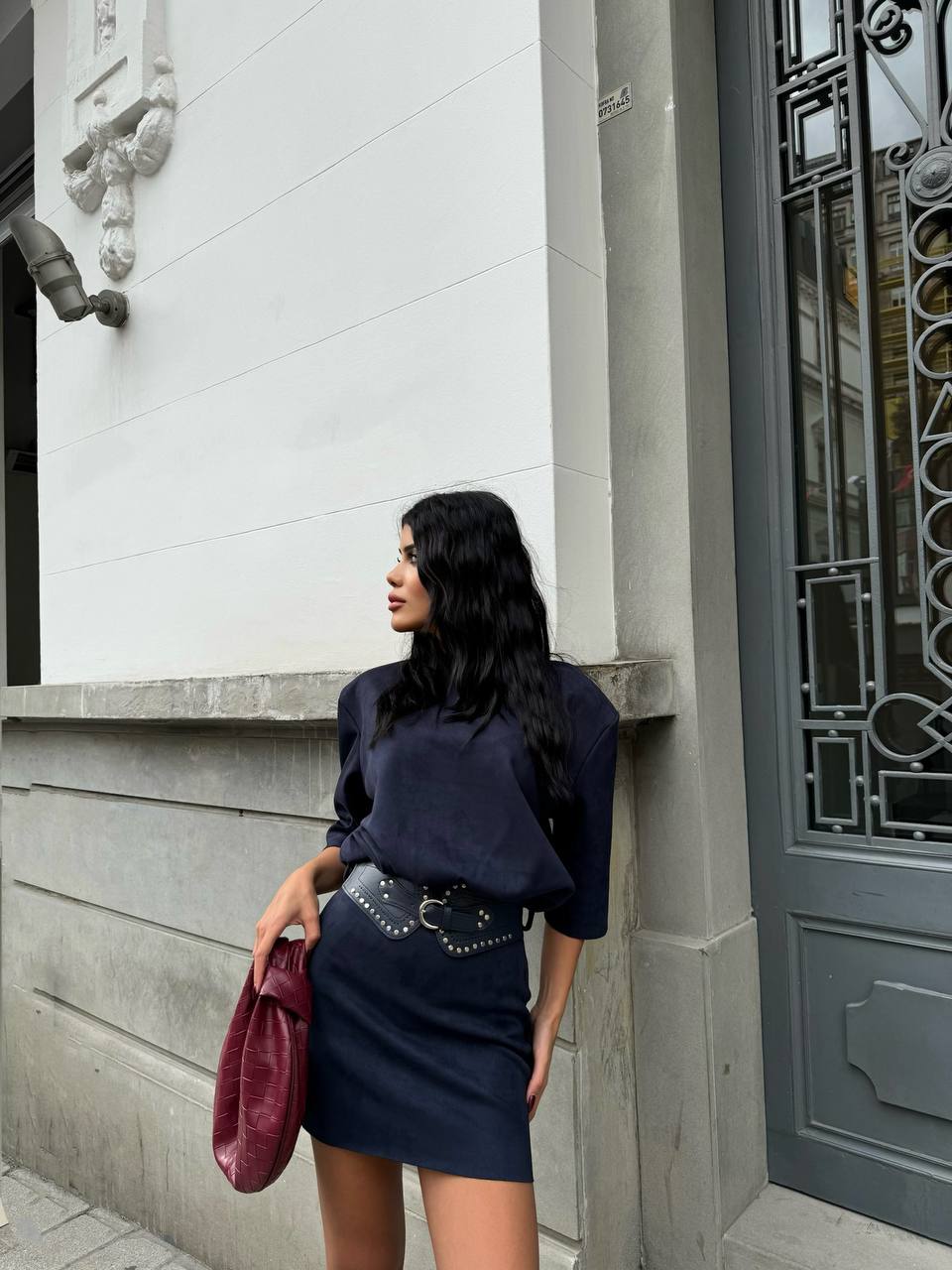 The Anya Suede Dress