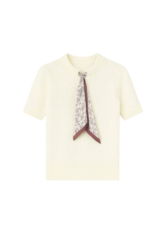 The Signature Tie Knit Blouse